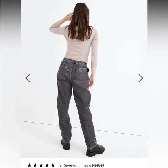 Madewell Tall Pull-On Relaxed Jean in Chelford Wash Size XS Tall - Picture 3 of 8